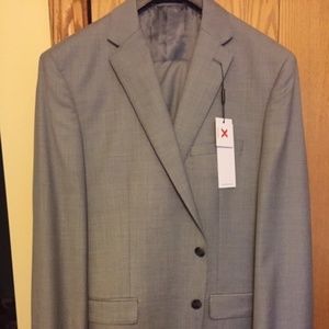 Calvin Klein Men's Slim Fit Wool Suit